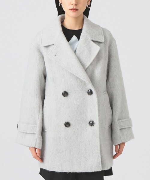 Ray BEAMS(レイビームス)の「シャギー ダブル ハーフ コート(その他アウター・レディース・ベージュ/ライトグレー・1/0)」の14枚目の写真