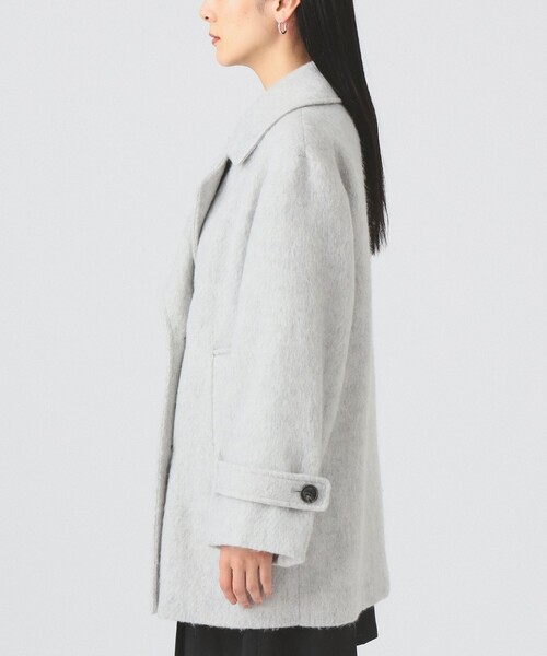 Ray BEAMS(レイビームス)の「シャギー ダブル ハーフ コート(その他アウター・レディース・ベージュ/ライトグレー・1/0)」の15枚目の写真