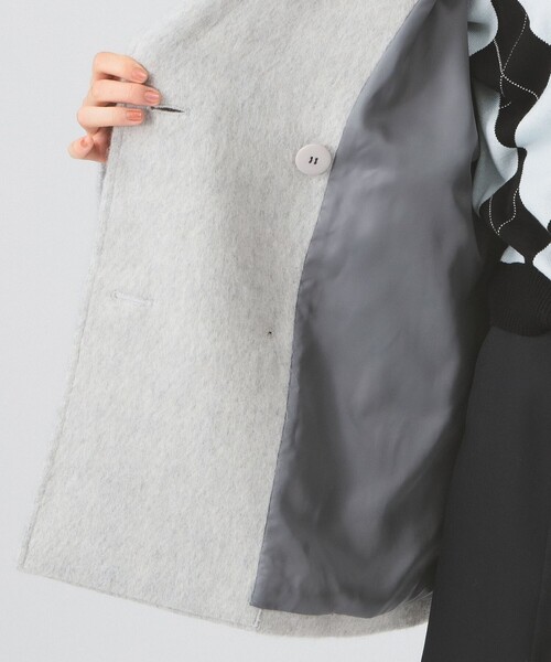 Ray BEAMS(レイビームス)の「シャギー ダブル ハーフ コート(その他アウター・レディース・ベージュ/ライトグレー・1/0)」の17枚目の写真