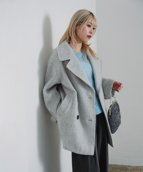 シャギー ダブル ハーフ コート（その他アウター）｜Ray BEAMS（レイ