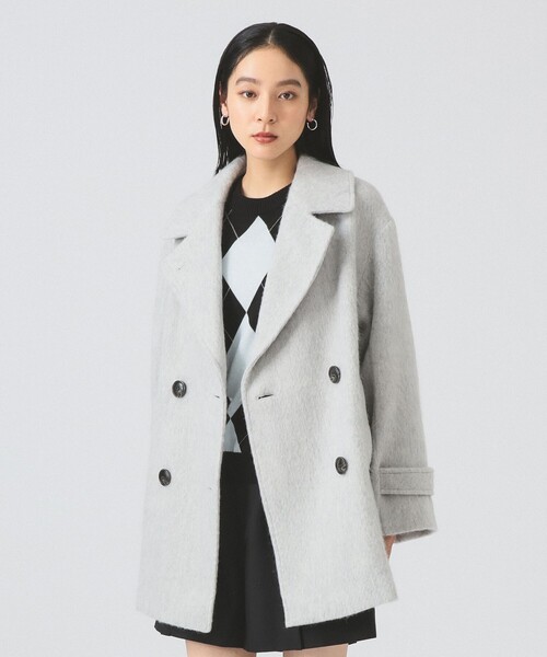 シャギー ダブル ハーフ コート（その他アウター）｜Ray BEAMS（レイ