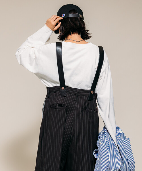 FREAK'S STORE(フリークスストア)の「ヴィンテージ Vネック ロゴ ロンT 限定展開(Tシャツ/カットソー・レディース・チャコール/オフホワイト/ワイン・フリ-)」の20枚目の写真