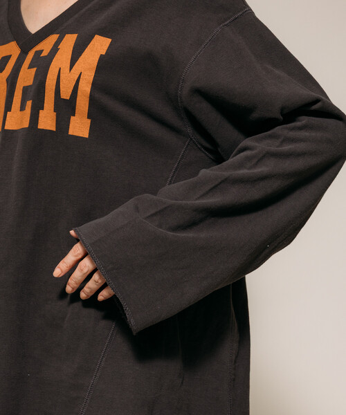 セール】ヴィンテージ Vネック ロゴ ロンT 限定展開（Tシャツ