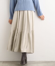 grove | スエードライク マキシティアードスカート(スカート)