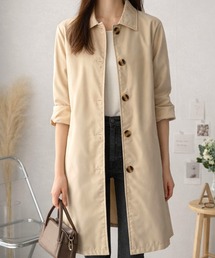 Amulet（アミュレット）の「シンプルに着こなして上品に◎ ベーシックステンカラーコート（ステンカラーコート）」