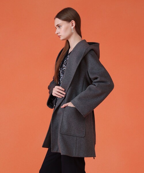 ANAYI（アナイ）の「カシミヤ混フードガウンコート（その他アウター