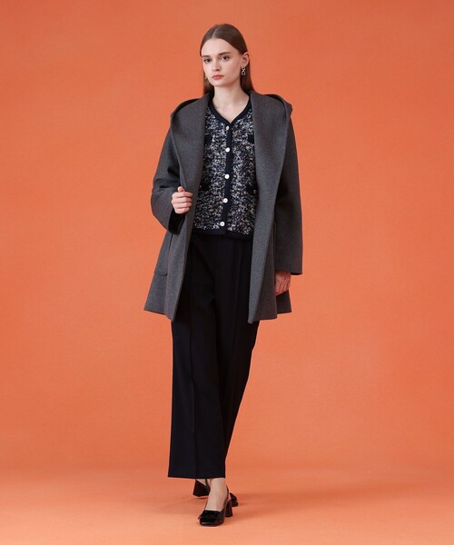 カシミヤ混フードガウンコート（その他アウター）｜ANAYI（アナイ）の