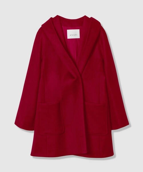 カシミヤ混フードガウンコート（その他アウター）｜ANAYI（アナイ）の