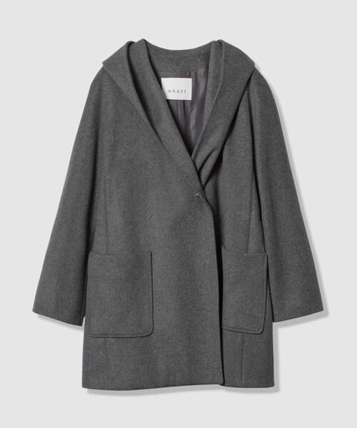 ANAYI（アナイ）の「カシミヤ混フードガウンコート（その他アウター