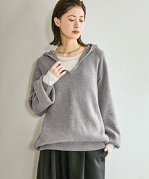 LAKOLE | 7ゲージアゼフードニットプルオーバー / 598164(ニット/セーター)