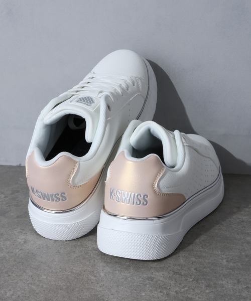 K-SWISS(ケースイス)の「【K-SWISS/ケースイス】 レディース 厚底 メタルライン スニーカー(スニーカー・レディース・ブラック×ゴールド/ホワイト×ピンク/ホワイト×シルバー・24.5cm/23.5cm/24cm/23cm/22.5cm)」の17枚目の写真