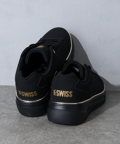 K-SWISS(ケースイス)の「【K-SWISS/ケースイス】 レディース 厚底 メタルライン スニーカー(スニーカー・レディース・ブラック×ゴールド/ホワイト×ピンク/ホワイト×シルバー・24.5cm/23.5cm/24cm/23cm/22.5cm)」の7枚目の写真