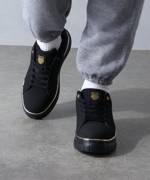 K-SWISS(ケースイス)の「【K-SWISS/ケースイス】 レディース 厚底 メタルライン スニーカー(スニーカー・レディース・ブラック×ゴールド/ホワイト×ピンク/ホワイト×シルバー・24.5cm/23.5cm/24cm/23cm/22.5cm)」の18枚目の写真