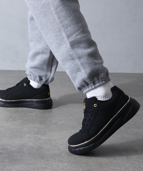 K-SWISS(ケースイス)の「【K-SWISS/ケースイス】 レディース 厚底 メタルライン スニーカー(スニーカー・レディース・ブラック×ゴールド/ホワイト×ピンク/ホワイト×シルバー・24.5cm/23.5cm/24cm/23cm/22.5cm)」の10枚目の写真