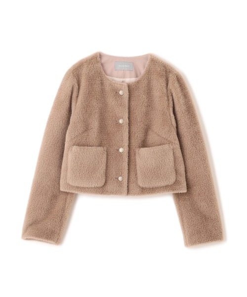 JILL by JILL STUART(ジルバイジルスチュアート)の「◇フェイクファーノーカラージャケット(ノーカラージャケット・レディース・ホワイト/ブラウン/ピンク・FREE)」の21枚目の写真