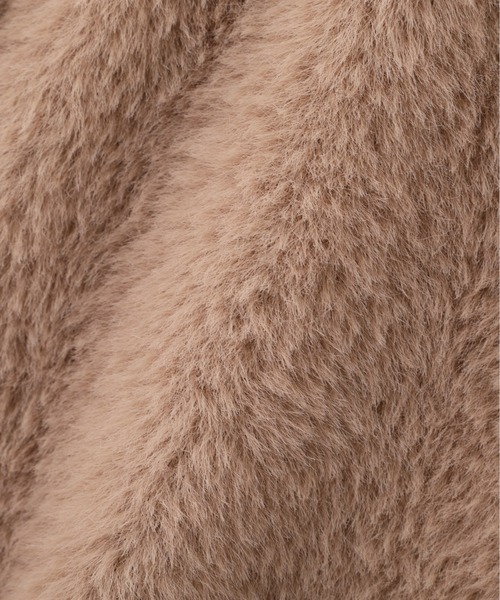 JILL by JILL STUART(ジルバイジルスチュアート)の「◇フェイクファーノーカラージャケット(ノーカラージャケット・レディース・ホワイト/ブラウン/ピンク・FREE)」の22枚目の写真