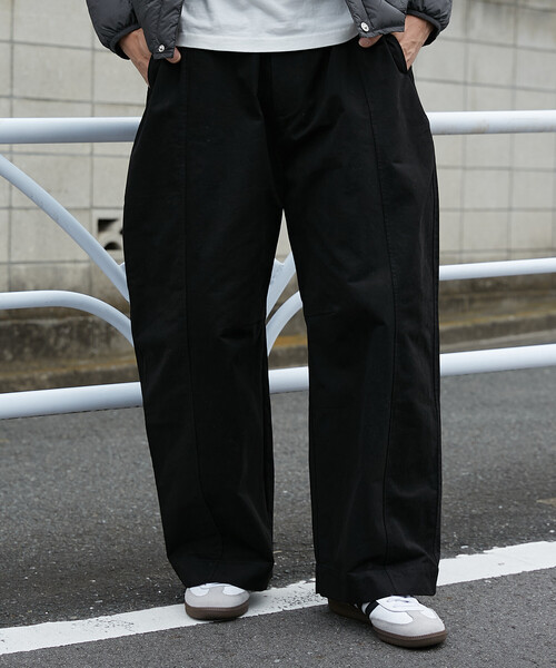 FREAK'S STORE（フリークスストア）の「PUBLUX/パブリュクス オーバーワイドカーブパンツ(限定展開)（その他パンツ・メンズ・チャコールグレー/ブラック/ベージュ・SMALL/MEDIUM/LARGE）」の8枚目の写真
