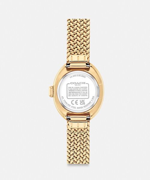 COACH（コーチ）の「サミー ウォッチ・22MM（アナログ腕時計・レディース・ゴールド系その他・ONE）」の3枚目の写真