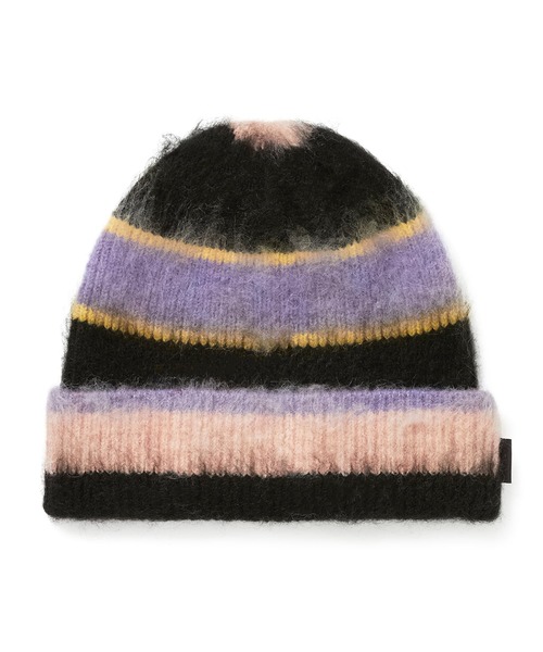Striped Mohair Beanie