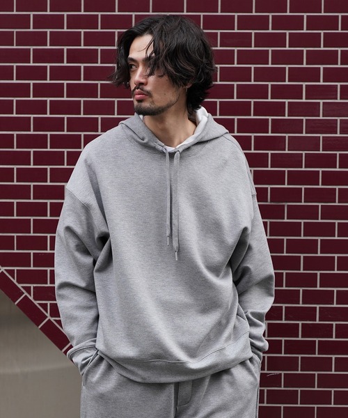 セール】スウェットオーバーサイズプルオーバーパーカー（パーカー