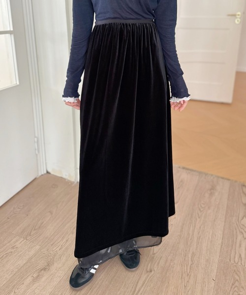 セール】【Good Riddance】ストレートシルエット ベロア ロング