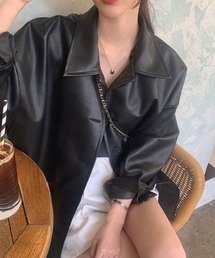 合成皮革ジャケット