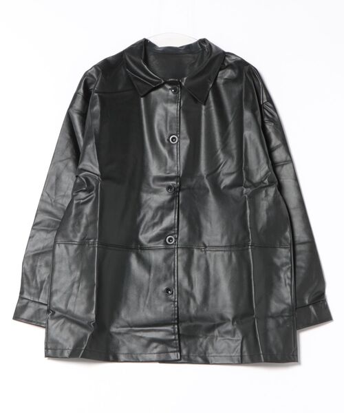 STYLEBLOCK（スタイルブロック）の「合成皮革ジャケット（その他アウター・レディース・ブラック・M/3XL/L/XL/2XL）」の4枚目の写真