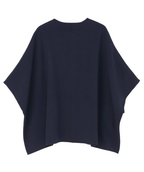 TOKYO SHIRTS(トウキョウシャツ)の「ワイドシルエット ポンチョ(カーディガン/ボレロ・レディース・ネイビー/ブラウン・M/L)」の9枚目の写真