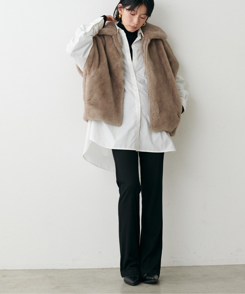 LARUTA】グラデーションファーベスト（その他アウター）｜LARUTA