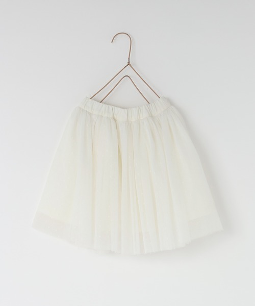 LOWRYS FARM（ローリーズファーム）の「ドットチュールスカート　607977（スカート・キッズ・ブラック/レッド/オフホワイト・110cm/120cm/130cm/140cm/150cm）」の2枚目の写真