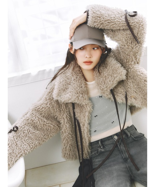 FRAY I.D（フレイアイディー）の「メタリックロゴキャップ（キャップ・レディース・ブラック/マルチ/ブラウン・F）」の4枚目の写真