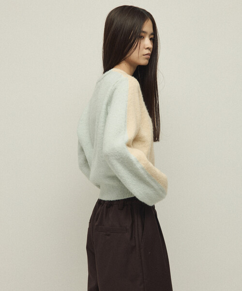 Firsthand（ファーストハンド）の「Firsthand/ファーストハンド アルパカ混 バイカラー ニットプルオーバー（ニット/セーター・レディース・オフホワイト/グレー/ピンク・FREE）」の12枚目の写真