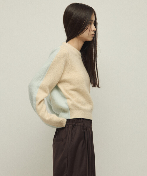 Firsthand（ファーストハンド）の「Firsthand/ファーストハンド アルパカ混 バイカラー ニットプルオーバー（ニット/セーター・レディース・オフホワイト/グレー/ピンク・FREE）」の13枚目の写真