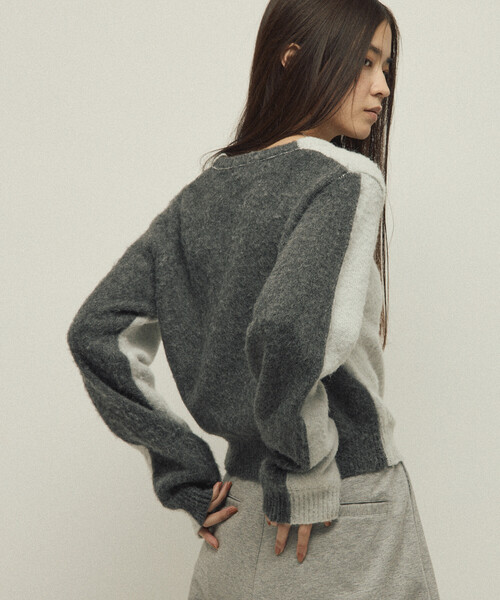 Firsthand（ファーストハンド）の「Firsthand/ファーストハンド アルパカ混 バイカラー ニットプルオーバー（ニット/セーター・レディース・オフホワイト/グレー/ピンク・FREE）」の22枚目の写真