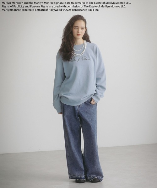 Green　Parks（グリーンパークス）の「■Marilyn Monroe 3ポーズptスウェット（スウェット・レディース・ブルー・FREE）」の17枚目の写真
