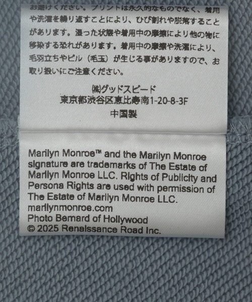 Green　Parks（グリーンパークス）の「■Marilyn Monroe 3ポーズptスウェット（スウェット・レディース・ブルー・FREE）」の5枚目の写真