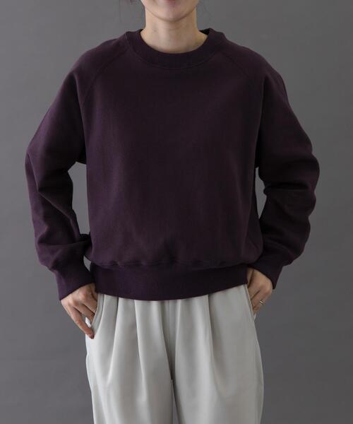 FORK&SPOON（フォークアンドスプーン）の「FORK&SPOON　リサイクルコットン裏毛クルーネックスウェット（スウェット・レディース・オートミール/グリーン系その他/パープル系その他/グレー系その他・1）」の5枚目の写真