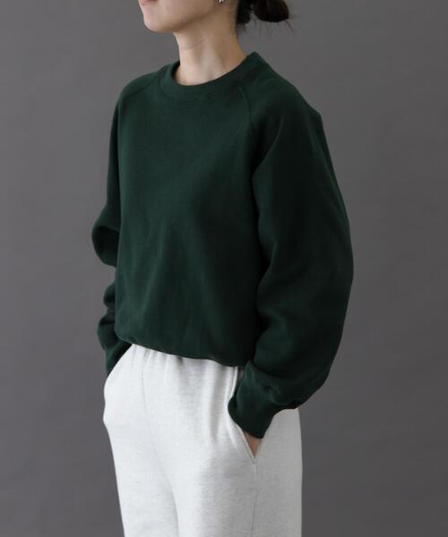 FORK&SPOON（フォークアンドスプーン）の「FORK&SPOON　リサイクルコットン裏毛クルーネックスウェット（スウェット・レディース・オートミール/グリーン系その他/パープル系その他/グレー系その他・1）」の14枚目の写真