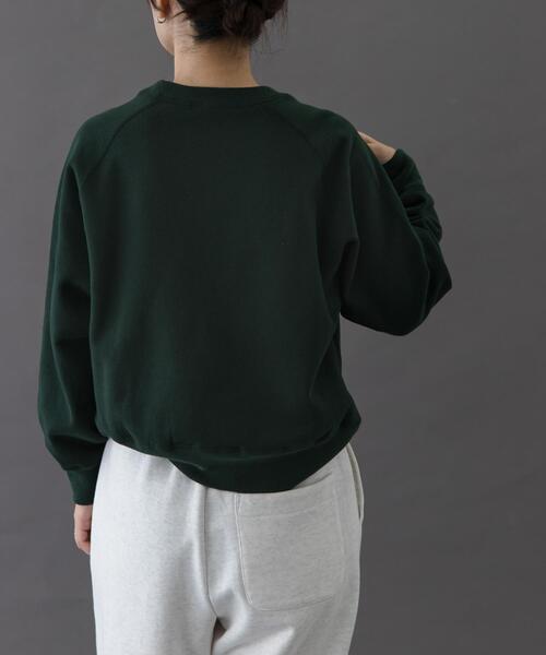 FORK&SPOON（フォークアンドスプーン）の「FORK&SPOON　リサイクルコットン裏毛クルーネックスウェット（スウェット・レディース・オートミール/グリーン系その他/パープル系その他/グレー系その他・1）」の15枚目の写真