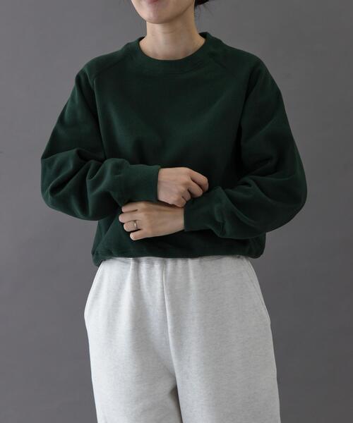 FORK&SPOON（フォークアンドスプーン）の「FORK&SPOON　リサイクルコットン裏毛クルーネックスウェット（スウェット・レディース・オートミール/グリーン系その他/パープル系その他/グレー系その他・1）」の17枚目の写真