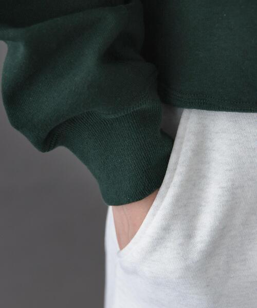 FORK&SPOON（フォークアンドスプーン）の「FORK&SPOON　リサイクルコットン裏毛クルーネックスウェット（スウェット・レディース・オートミール/グリーン系その他/パープル系その他/グレー系その他・1）」の20枚目の写真