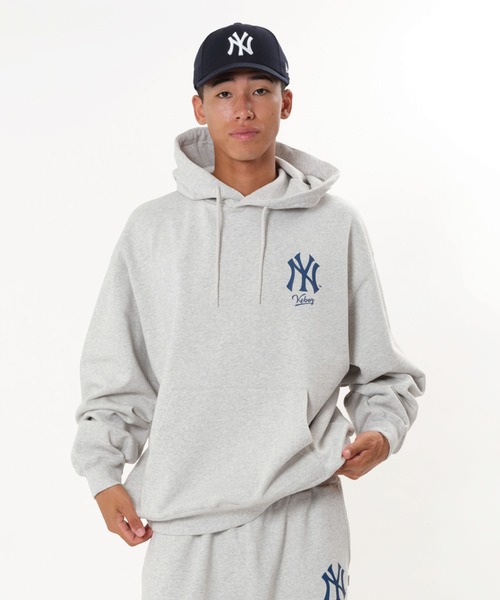 セール】KEBOZ × MLB NEW YORK YANKEES LOGO SWEAT HOODIE（パーカー