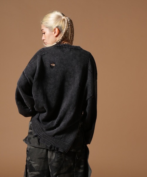 DANKE SCHON(ダンケシェーン)の「DankeSchon/ダンケシェーン/MILS KNIT CREWNECK(ニット/セーター・レディース・ベージュ/ブラック・M/L)」の6枚目の写真