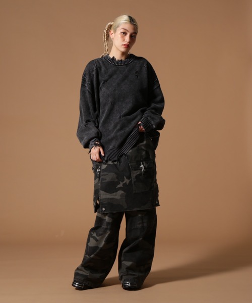 DANKE SCHON(ダンケシェーン)の「DankeSchon/ダンケシェーン/MILS KNIT CREWNECK(ニット/セーター・レディース・ベージュ/ブラック・M/L)」の7枚目の写真