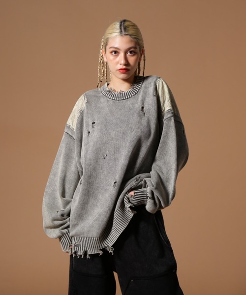 DANKE SCHON(ダンケシェーン)の「DankeSchon/ダンケシェーン/MILS KNIT CREWNECK(ニット/セーター・レディース・ベージュ/ブラック・M/L)」の10枚目の写真