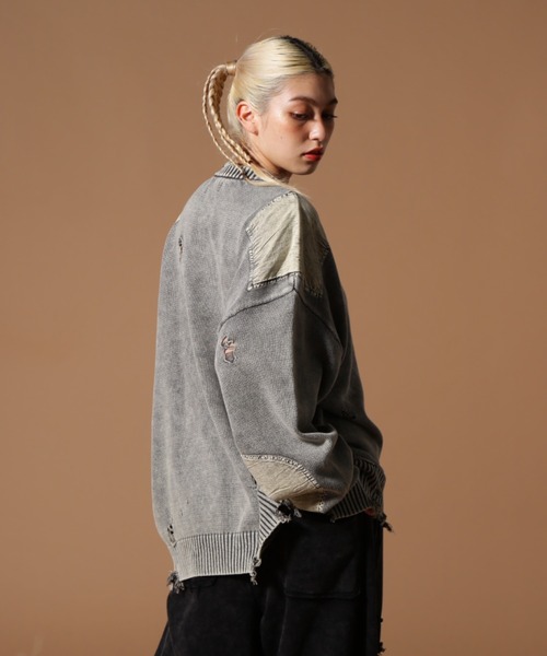 DANKE SCHON(ダンケシェーン)の「DankeSchon/ダンケシェーン/MILS KNIT CREWNECK(ニット/セーター・レディース・ベージュ/ブラック・M/L)」の12枚目の写真