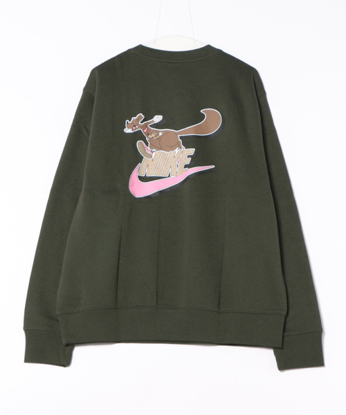 NIKE（ナイキ）の「《NIKEアパレル》ASMNK CLUB BB CREW NEO VRSTY（スウェット・メンズ・ダークグリーン/グレー/ブラック・L/2XL/XS/XL/S/M）」の4枚目の写真