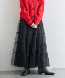 IENA | チュールティアードスカート(スカート)