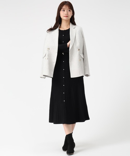 MISCH MASCH（ミッシュマッシュ）の「2025秋冬新作 ラメ配色ニットワンピース（ワンピース・レディース・ブラック/ブルー/グレー・ﾌﾘ-）」の19枚目の写真