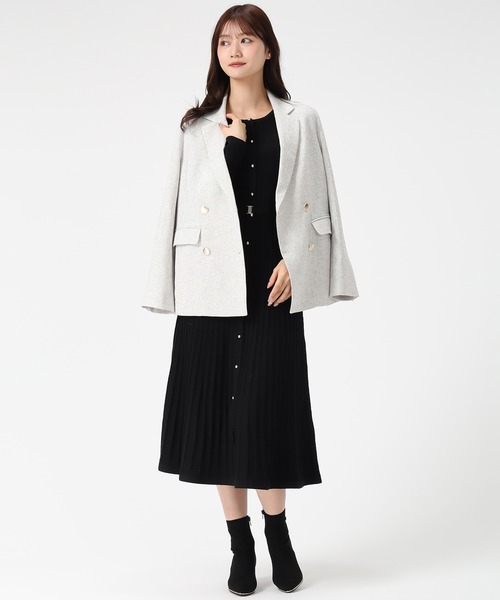 MISCH MASCH（ミッシュマッシュ）の「2025秋冬新作 ラメ配色ニットワンピース（ワンピース・レディース・ブラック/ブルー/グレー・ﾌﾘ-）」の20枚目の写真